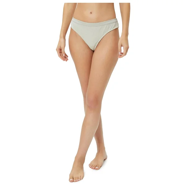 Koton Kadın Normal Bel Kumaş Detaylı Brief Külot, Gri (035), XS - Görsel 3