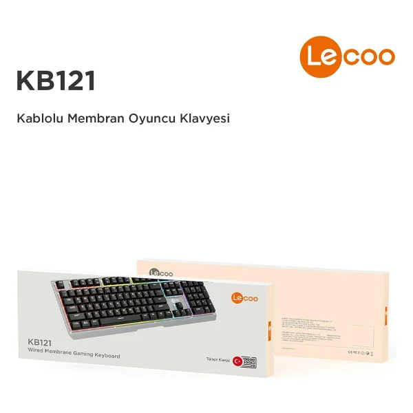 Lenovo Lecoo KB121 RGB Kablolu Oyuncu Klavyesi - Görsel 9
