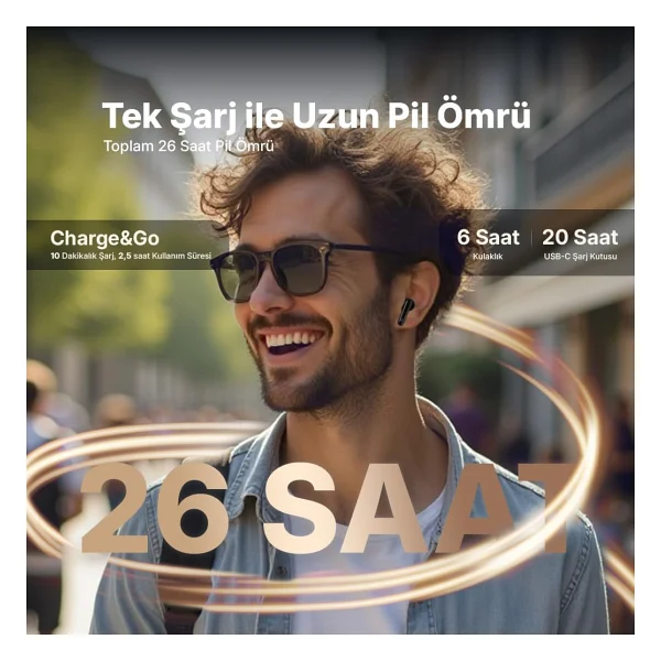 Ttec Airbeat Pro 2km161s ANC TWS Siyah Kulak İçi Bluetooth Kulaklık - Görsel 4
