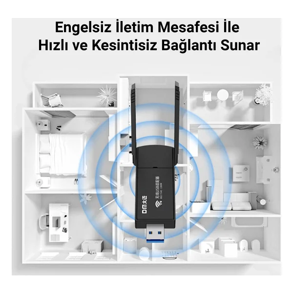 Dm Ad085 1300 Mbps Kablosuz Ağ Adaptörü - Görsel 4