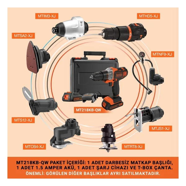 Black+Decker Mt218kb Çift Akülü 1.5 Ah Matkap - Görsel 5