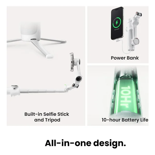 Insta360 Flow 2 Pro AI Tracker Kit Gimbal - Görsel 4