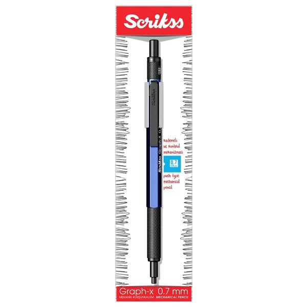 Scrikss Graph-X Mavi 0.7 Mm Versatil Uçlu Kalem - Görsel 4