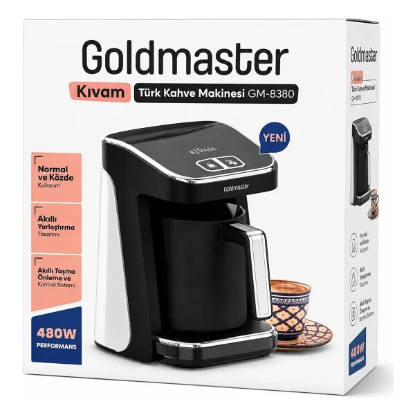 Goldmaster Gm8380 Kıvam Geniş Hazne Türk Kahve Makinesi - Görsel 2