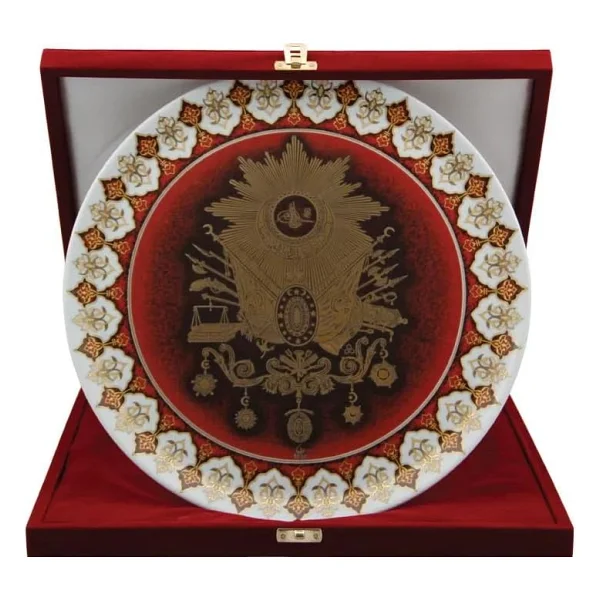 Porland Osmanlı Arması Duvar Tabağı 32cm - Görsel 2
