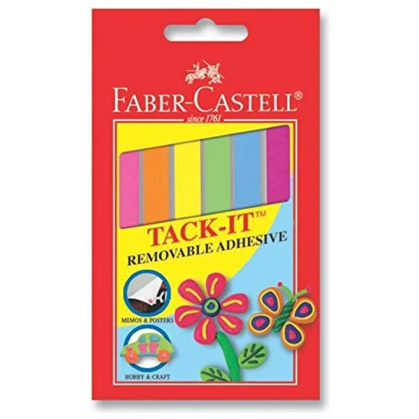 Faber-Castell Tack-it Creative 50 gr Renkli Hamur Yapıştırıcı - Görsel 3