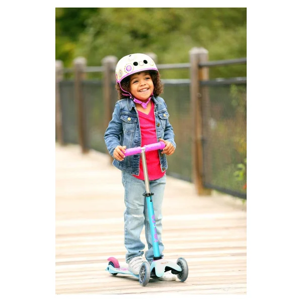 Micro Mini Deluxe MMD074 Turkuaz-Pembe 3 Tekerlekli Çocuk Scooter - Görsel 6