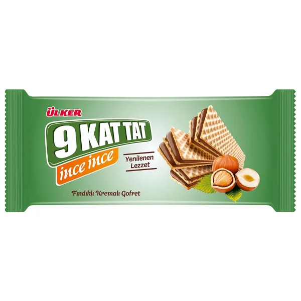 Ülker 9 Kat Tat İnce Çilekli Gofret 114 gr 16'lı - Görsel 2