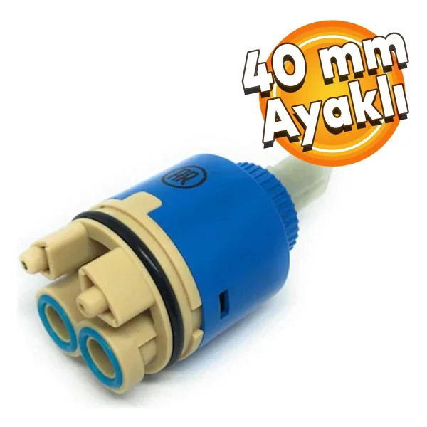 Feyzayapı Batarya Kartuşu 40 Mm Ayaklı Aç Kapa Musluk Çeşme Kartuşu - Görsel 3