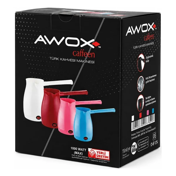 Awox Caffeen Mavi Elektrikli Cezve - Görsel 3