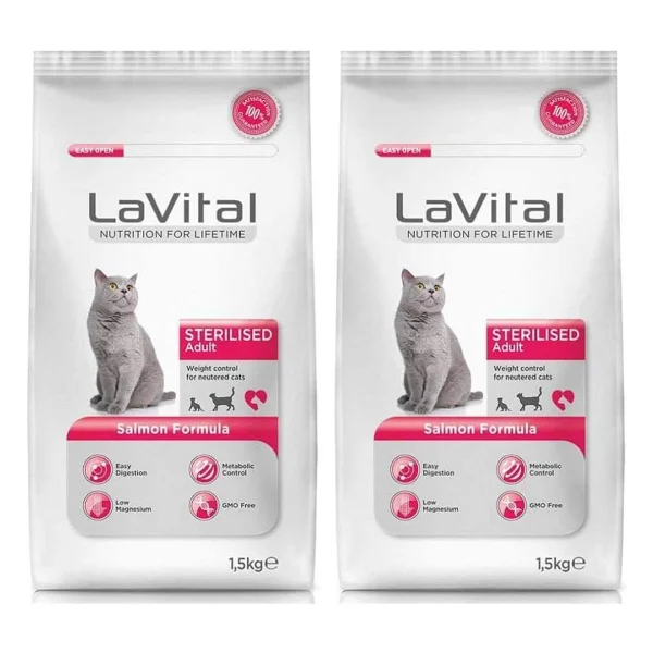 Lavital Somonlu 12 Kg Kısırlaştırılmış Yetişkin Kedi Maması - Görsel 7