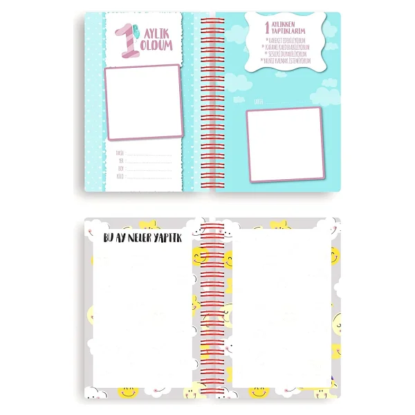 LE COLOR Bebek Anı ve Anne Hamile Albümü Kız+ 241 Sticker - Görsel 7