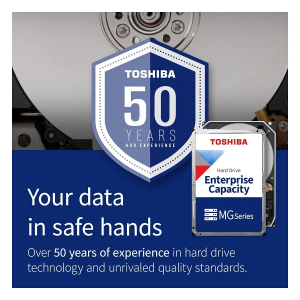 Toshiba MG10 22TB 7200RPM 512MB SATA3 MG10AFA22TE Enterprise HDD - Görsel 6