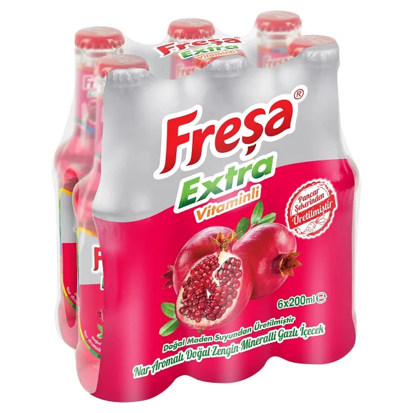 Freşa Extra Nar Aromalı Maden Suyu 24x200 Ml - Görsel 2