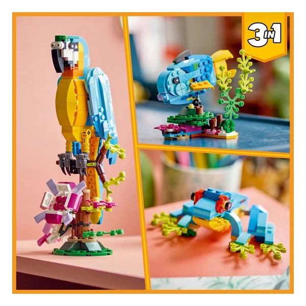 Lego 31136 Creator Egzotik Papağan - Görsel 6