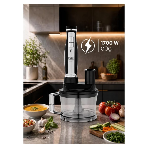 Fakir Multi Blend 1700W Siyah Blender Seti - Görsel 2