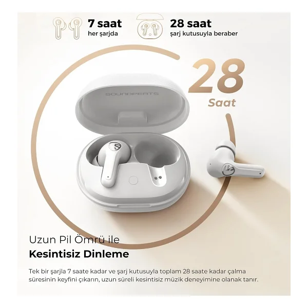 Soundpeats T3 Pro ANC TWS Kulak İçi Bluetooth Kulaklık - Görsel 5