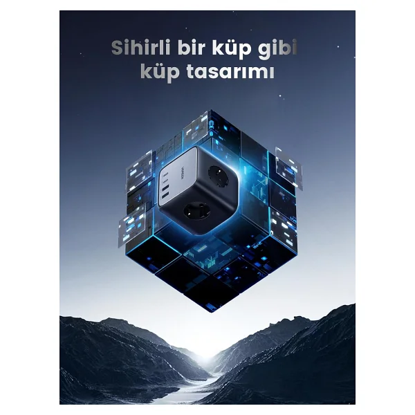 Ugreen Diginest Cube 65 W Hızlı Şarj Adaptörü - Görsel 6