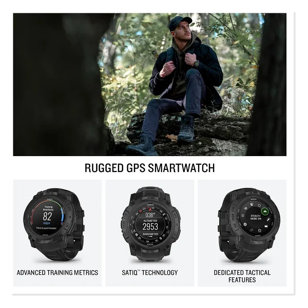 Garmin Instinct 3 50mm AMOLED Tactical Edition Akıllı Saat - Görsel 3