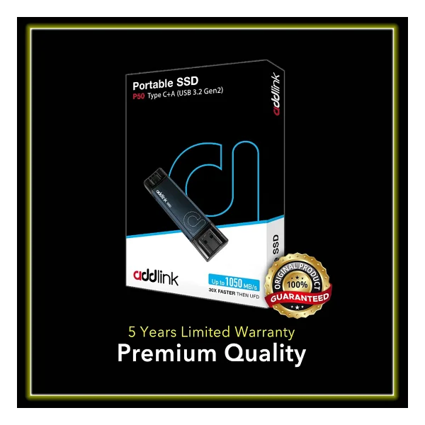 Addlink P50 AD2TBP50DK USB 3.2 2 TB Taşınabilir SSD - Görsel 8