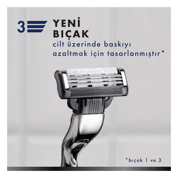 Gillette Mach3 Charcoal 4'lü Yedek Tıraş Bıçağı - Görsel 5