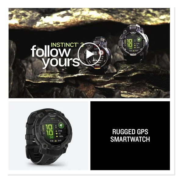 Garmin Instinct 3 45mm AMOLED Akıllı Saat - Görsel 9