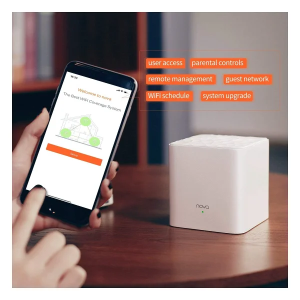 Tenda Mesh Mw3 2 Port 1200 Mbps 3'lü Router - Görsel 3