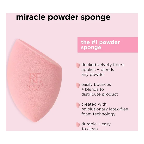 Real Techniques Beauty Makyaj Blender Miracle Complexion ve Makyaj Gücü Sünger Seti, CC Krem Vakfı için, Turuncu ve Pembe, Makyaj Karıştırma ve Uygulama İçin, 2 Sayılı - Görsel 7