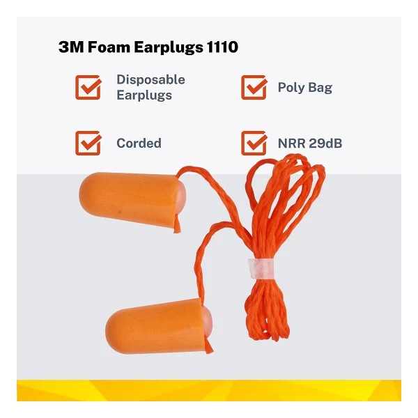 3m 1110 İpli Kulak Tıkacı - Görsel 3