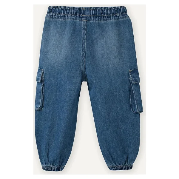 DeFacto %100 Pamuk Jogger Fit Jean Pantolon Erkek Bebek G6143A526SP - Görsel 7