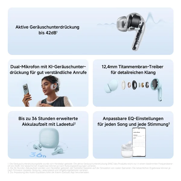Xiaomi Redmi Buds 8 Lite TWS Kulak İçi Bluetooth Kulaklık - Görsel 2