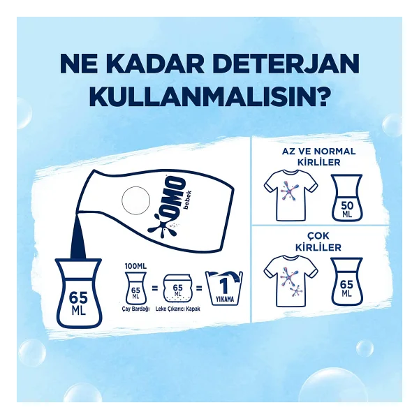 Omo Bebek Hassas Ciltler için Sıvı Deterjan 900 ml - Görsel 6