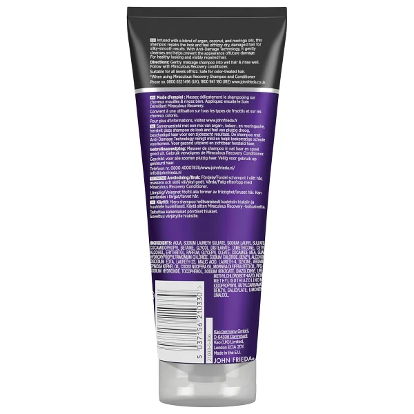 John Frieda Frizz Ease Miraculous Recovery 250 Ml Mucizevi İyileşme Şampuan - Görsel 2