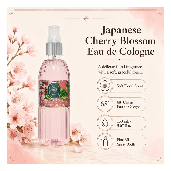 Eyüp Sabri Tuncer Japon Kiraz Çiçeği Sprey Kolonya 150 ml - Görsel 4