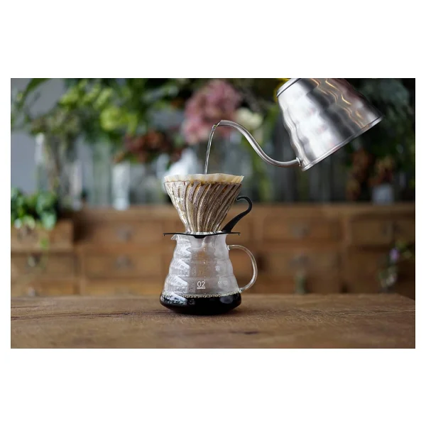 Hario V60 02 Dripper (Siyah Cam) - Görsel 4