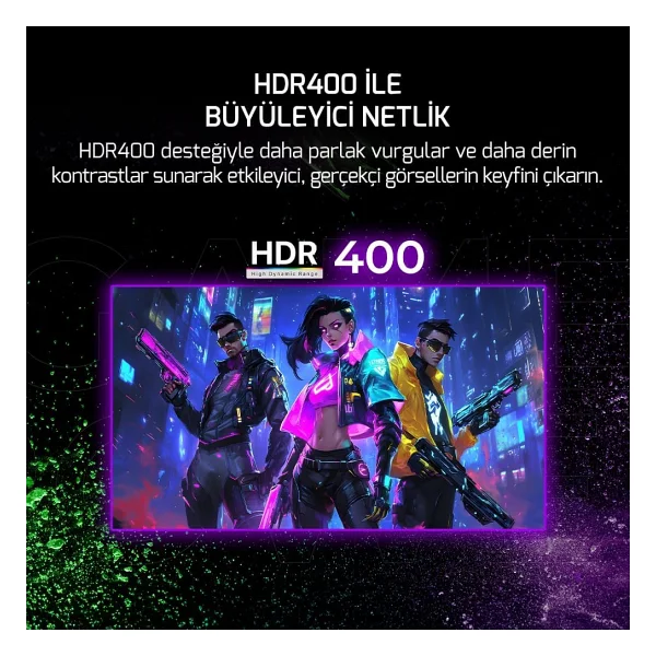 Gamepower Lucid S50 24.5'' 0.2 Ms Full HD Pivot 500 Hz Oyuncu Monitörü - Görsel 8