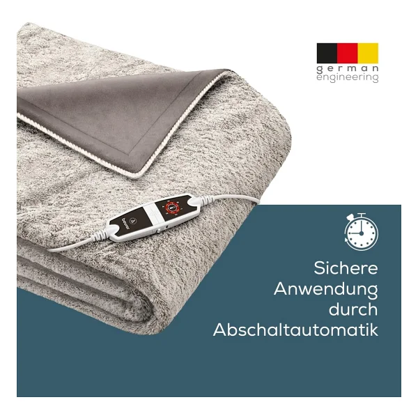 Beurer HD 150 XXL Nordic Taupe 200x150 Cm Elektrikli Battaniye - Görsel 3