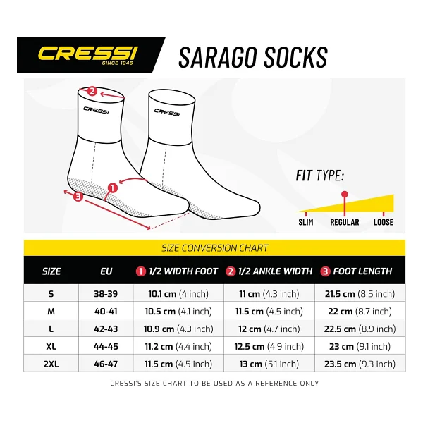 Cressi Sarago Patik, XL - Görsel 5