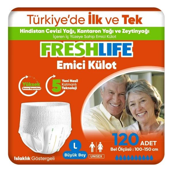 Freshlife Emici Külot Büyük Boy L 30'lu 4 Adet Hasta Bezi - Görsel 2