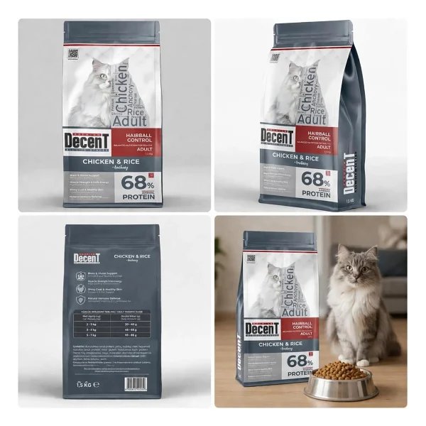 Decent Tuklu Yetişkin Kedi Sı 1,5 Kg Control Tuk & Pirinç Yetişkin Kedi Sı - Görsel 4