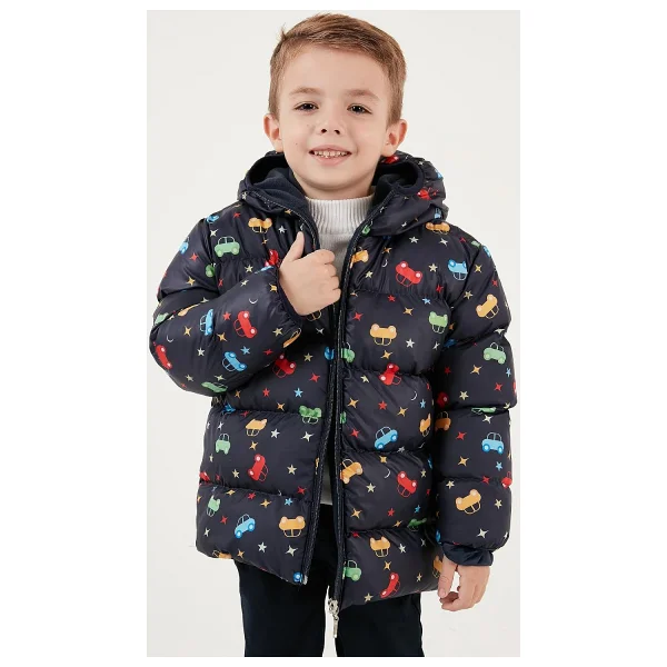 Lela 5763003 Kapüşonlu Erkek Çocuk Şişme Mont - Görsel 2