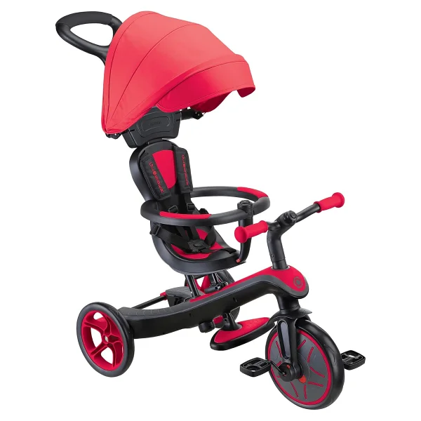 Globber Explorer Trike 4 İn 1 Kırmızı Bebek Bisikleti - Görsel 2