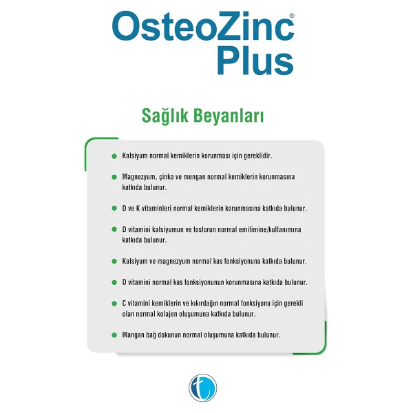 Osteozinc Plus 60 Tablet + 30 Yumuşak Kapsül - Görsel 7