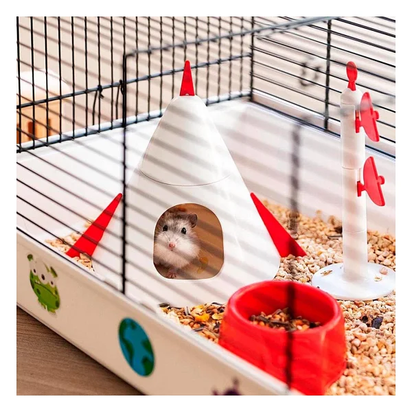 Ferplast Criceti 9 Hamster Kafesi Uzay Temalı, Space - Görsel 4
