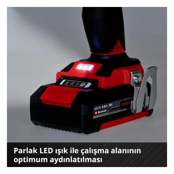 Einhell Te-CD 18 Li-İ Bl Çift Akülü 2 Ah Darbeli Matkap - Görsel 8