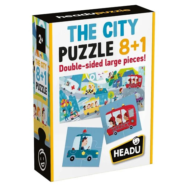 Headu 8+1 Çift Taraflı Şehir Puzzle - Görsel 2