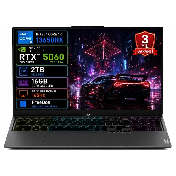 Lenovo Loq 15ıph11 83sl001atr Ultra 7 356h 16 GB 1 TB SSD Rtx5060 15.3" Wuxga Gaming Laptop - Görsel 8