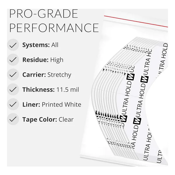 Walker Tape Ultra HoldTM Tape Protez Saç Bandı (2,0cm x 7,5cm) 36 Adet (Oval (''A'' - 2,0cm x 7,5cm)) - Görsel 4