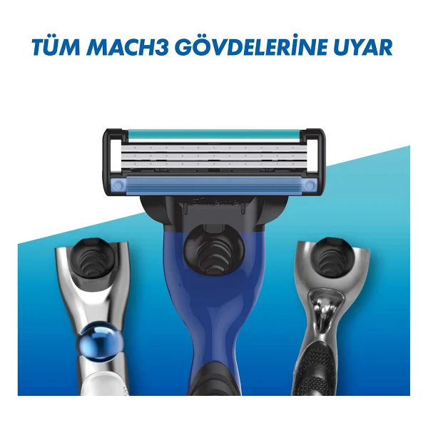 Gillette Mach3 Start 10'lu Yedek Tıraş Bıçağı - Görsel 8