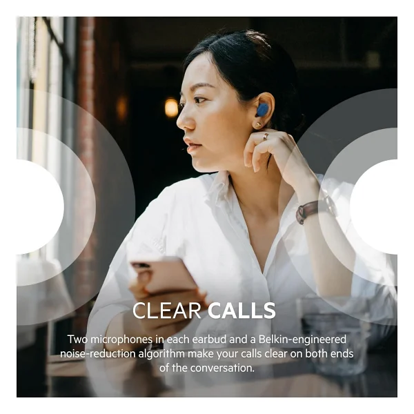 Belkin Soundform Play TWS Kulak İçi Bluetooth Kulaklık Mavi - Görsel 4